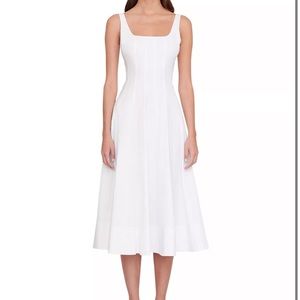 Staud Wells Dress - Size 8 - WHITE